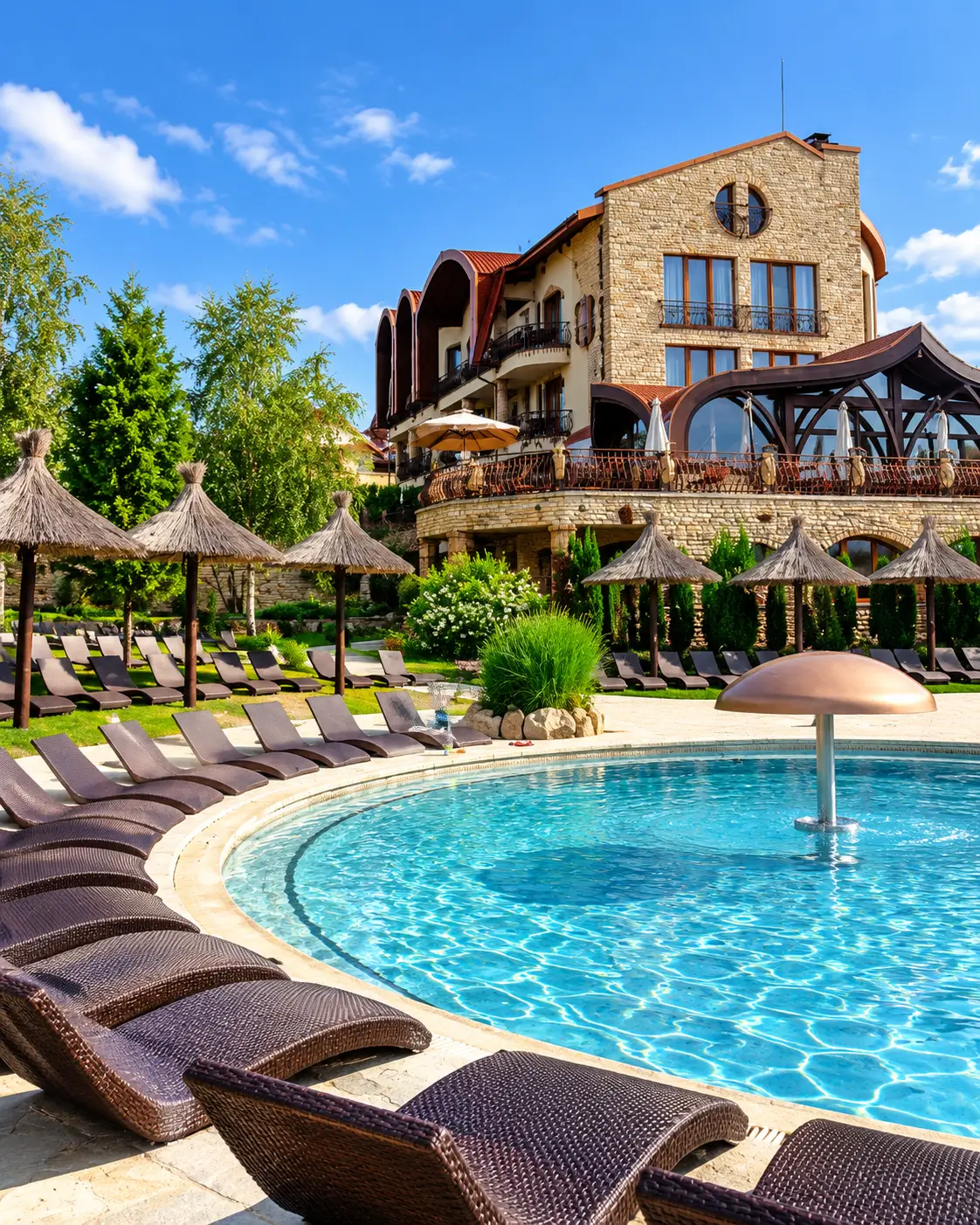 Castel Transilvania Baia Mare piscină exterioară