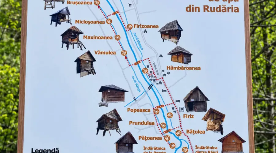 Moară de apă tradițională din Rudăria, Eftimie Murgu, Caraș-Severin