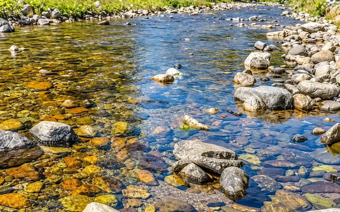 Cascada Vadu Crișului, cu apa căzând peste un perete de calcar din Defileul Crișului Repede