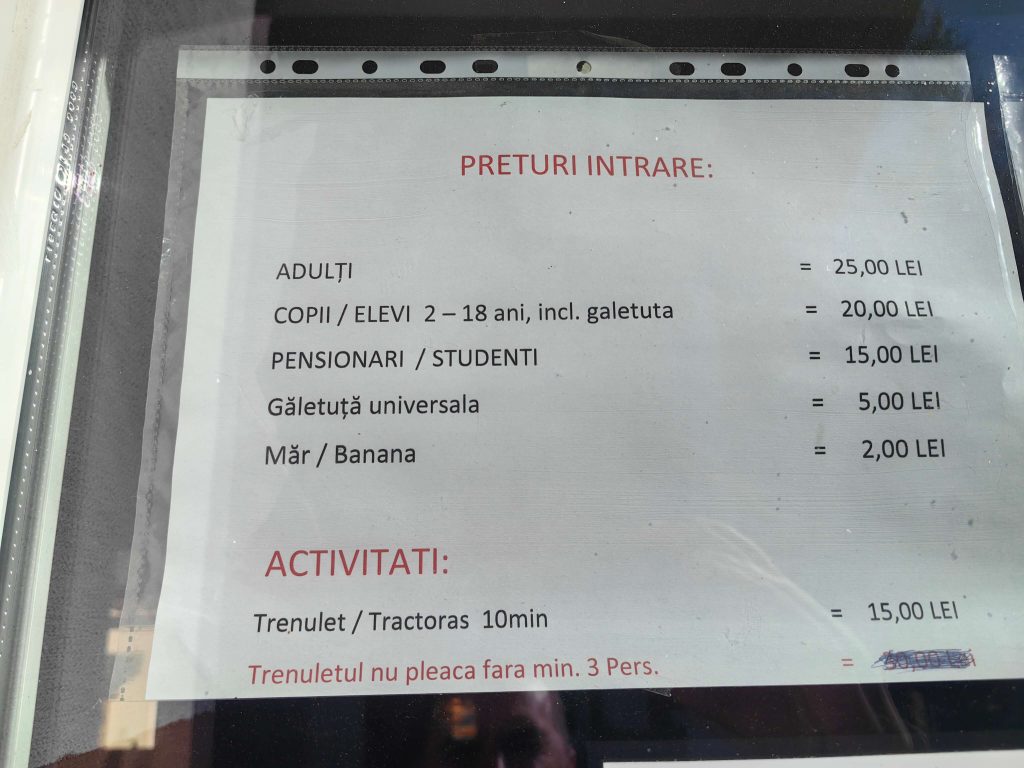 Parcul de Agrement Moara de Vânt pret
